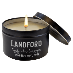 8 oz Candle in Black Metal Tin