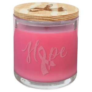 14oz Laserable Candles with Wood Lid