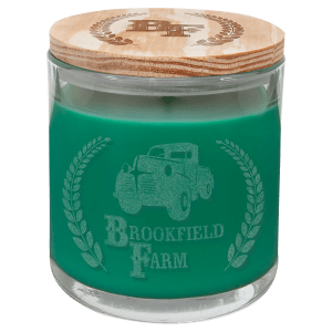 14oz Laserable Candles with Wood Lid