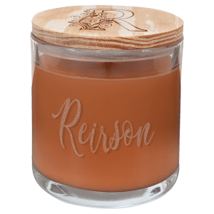 14oz Laserable Candles with Wood Lid