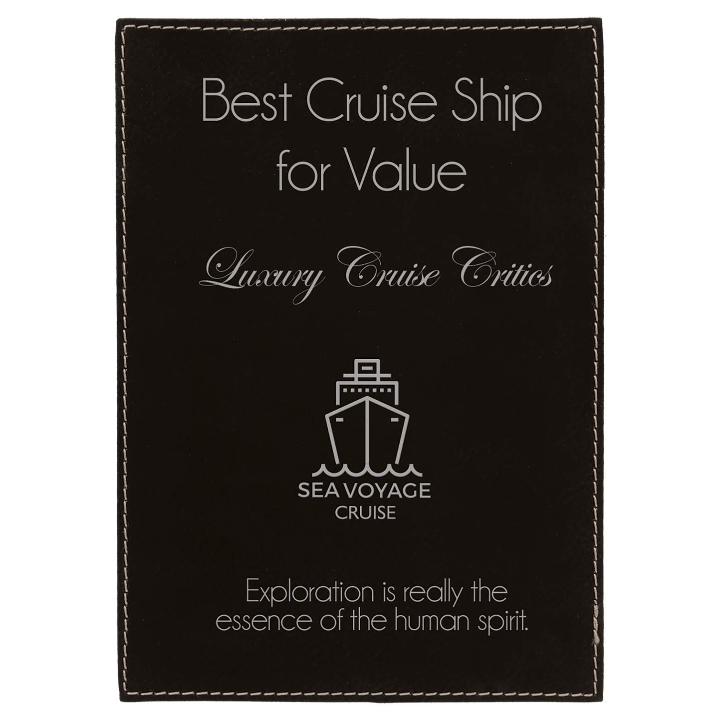 Leatherette Plaque Plate