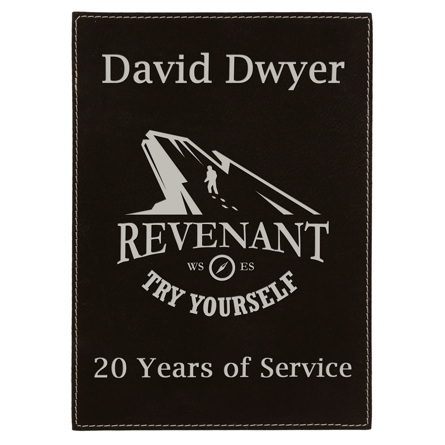 Leatherette Plaque Plate