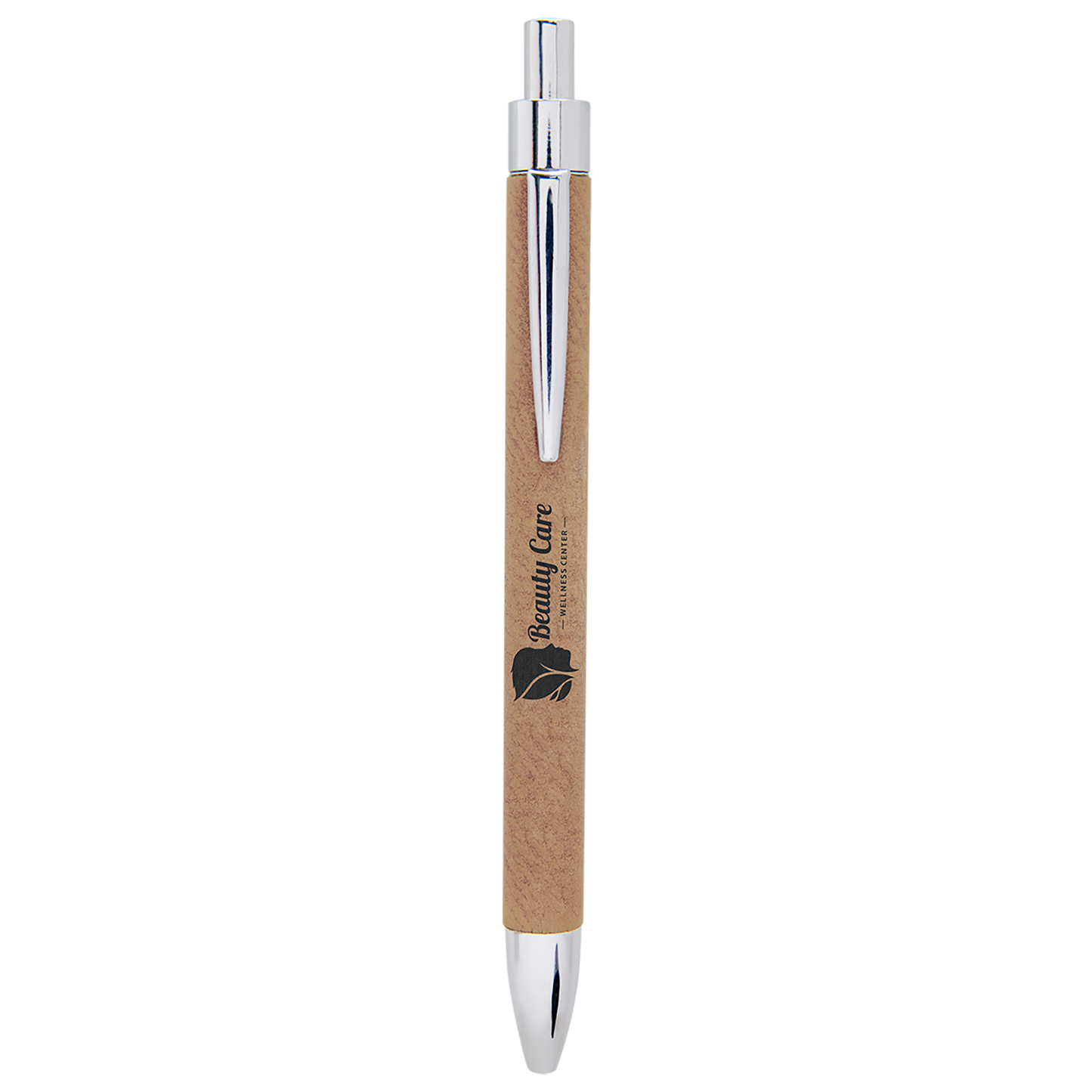 Laser Engraved Leather Pen