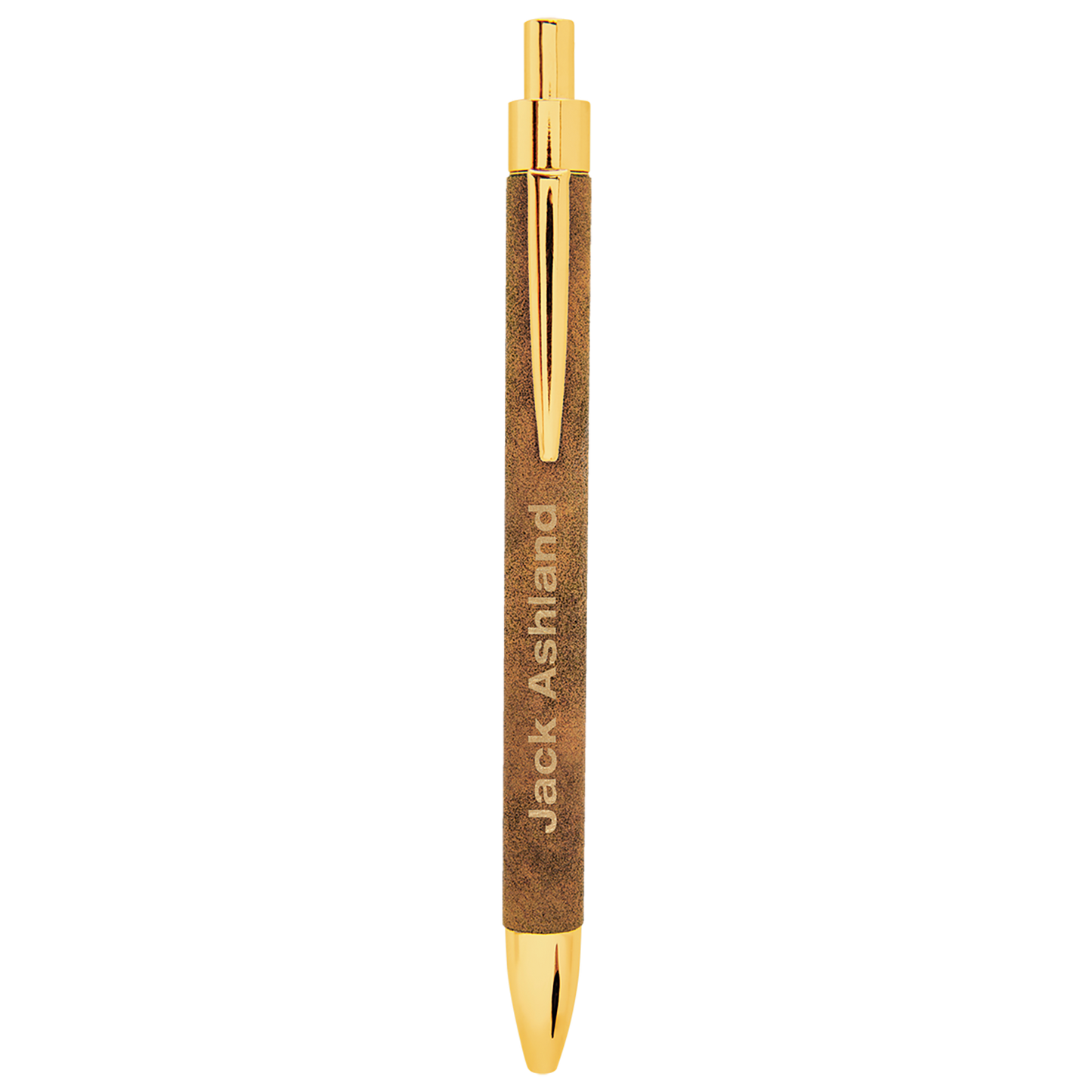 Laser Engraved Leather Pen