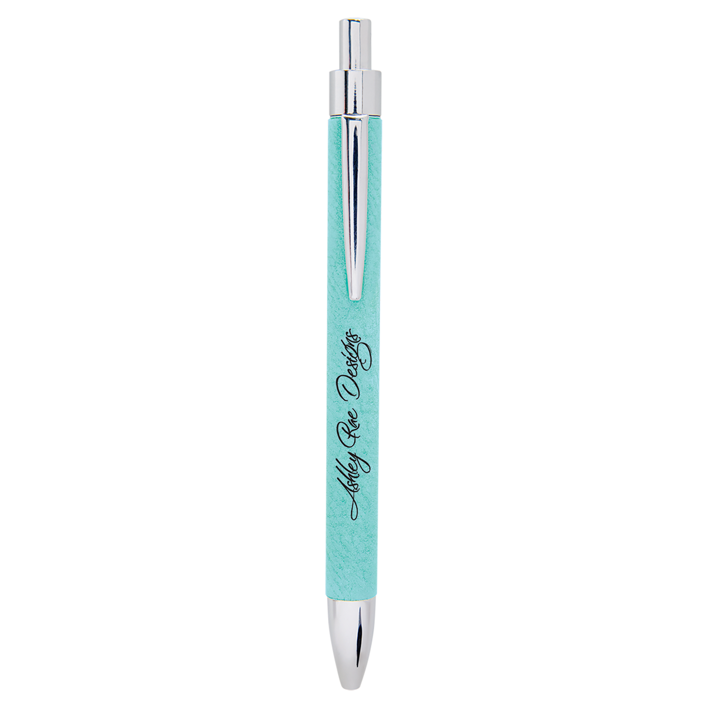 Laser Engraved Leather Pen