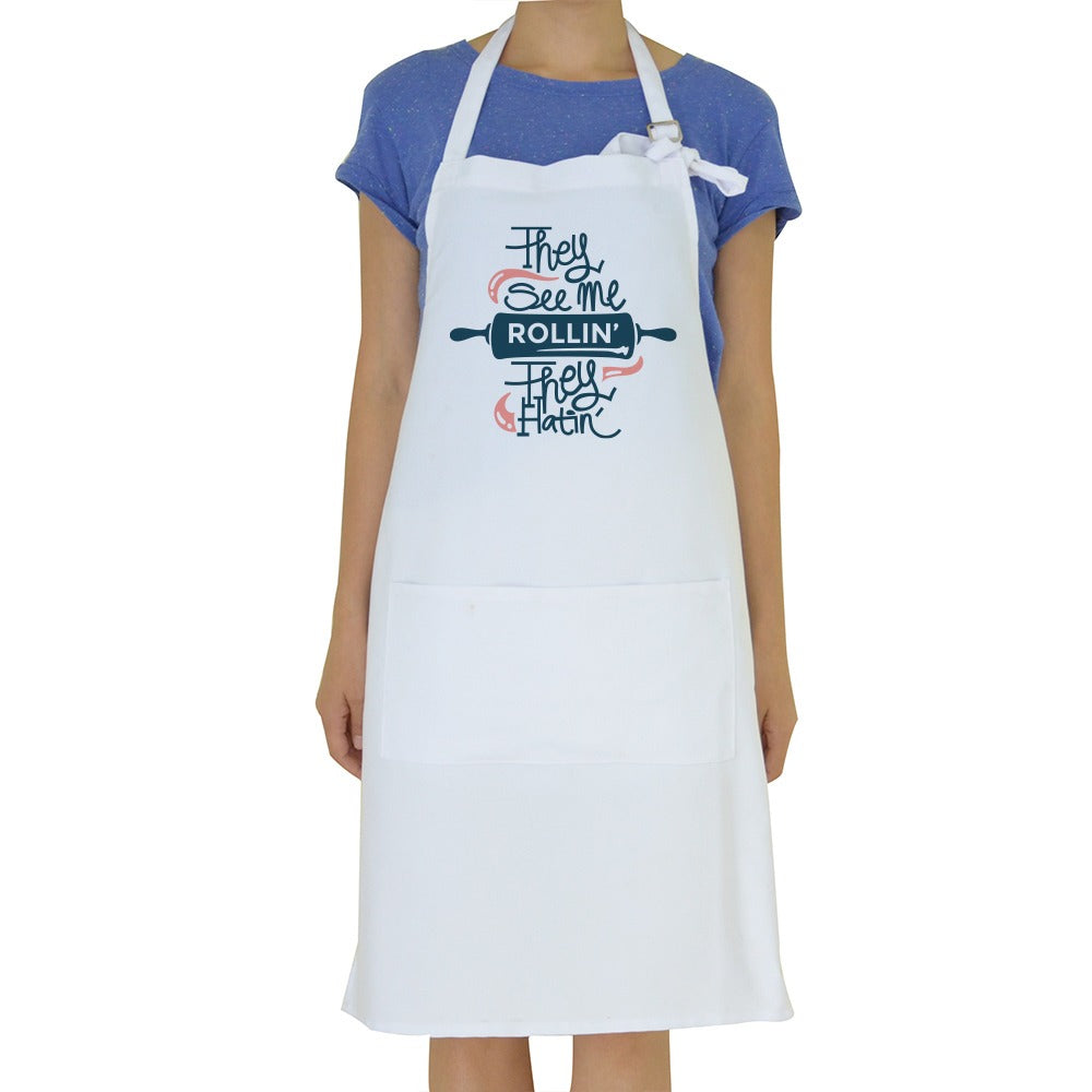 Adult Canvas Apron with Waist Pocket