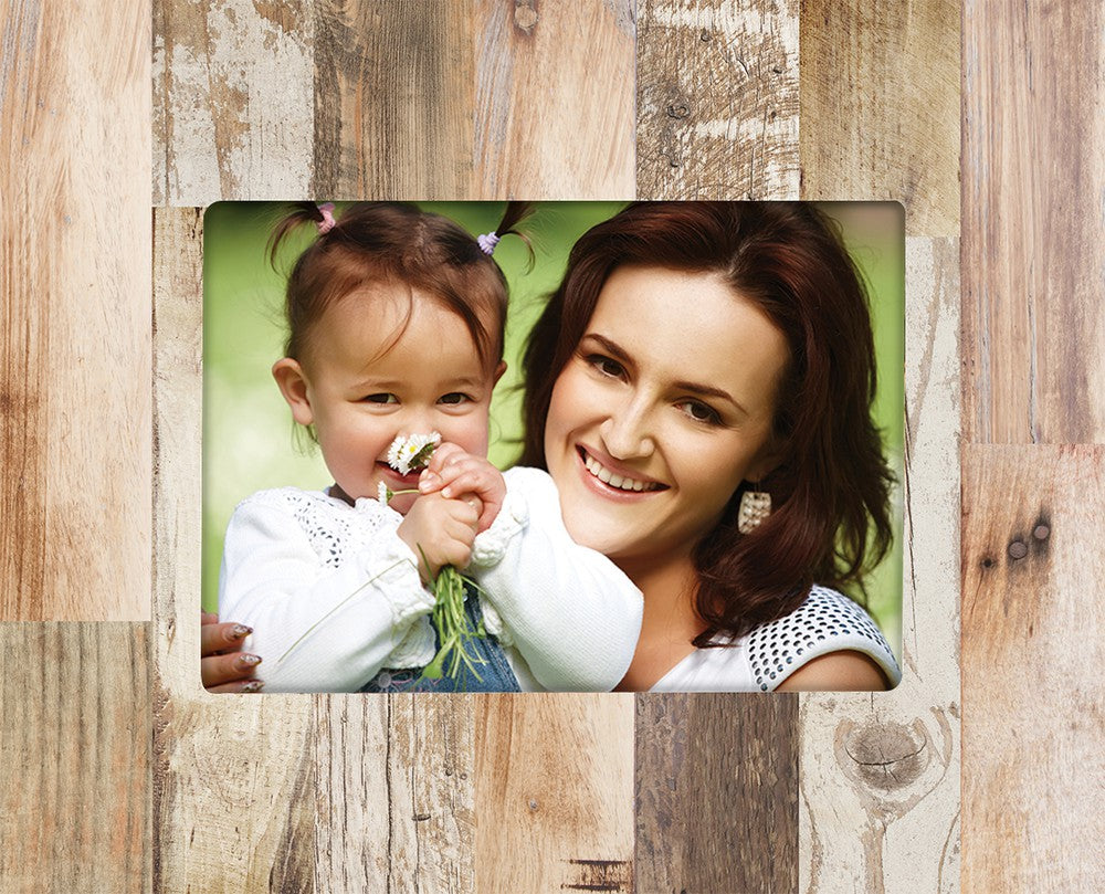 Light Faux Wood Photo Frame