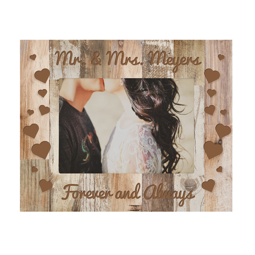 Light Faux Wood Photo Frame