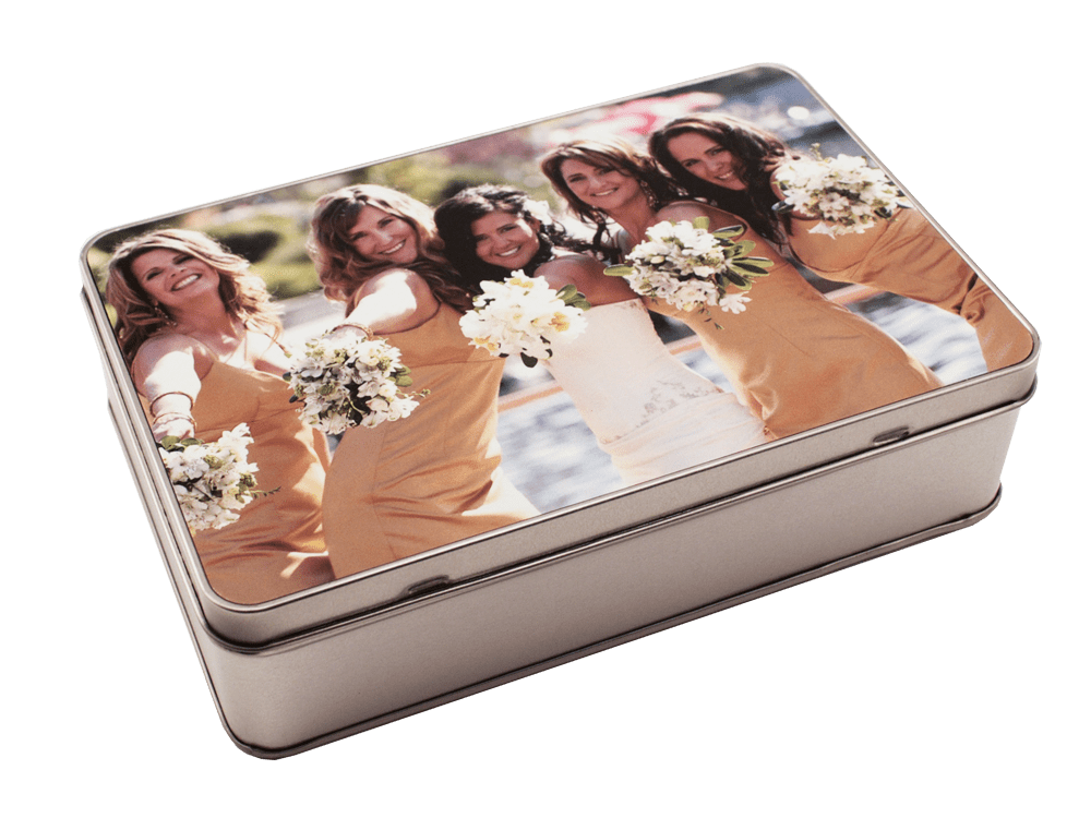 5-1/4" X 8" Metal Tin With Insert