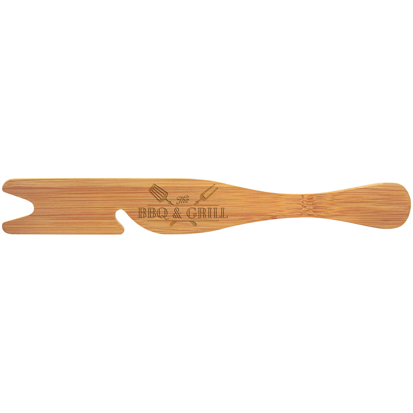 Laser Engraved Bamboo Oven Rack Tool