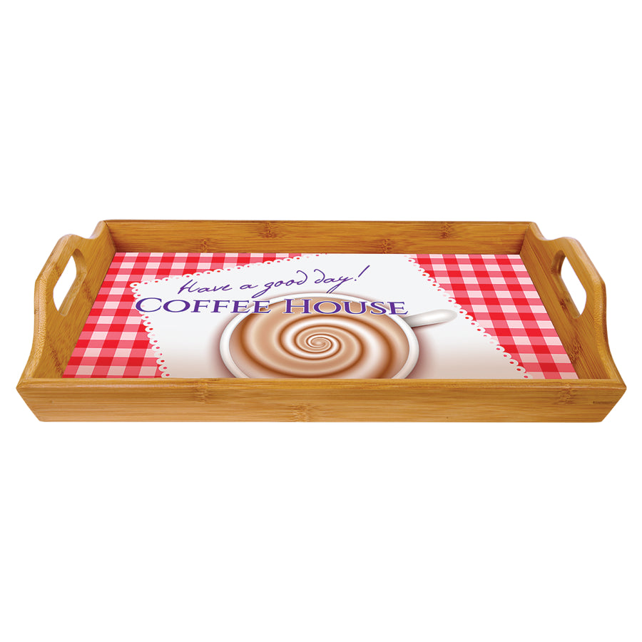 16.5 X 9.75 Bamboo Serving Tray