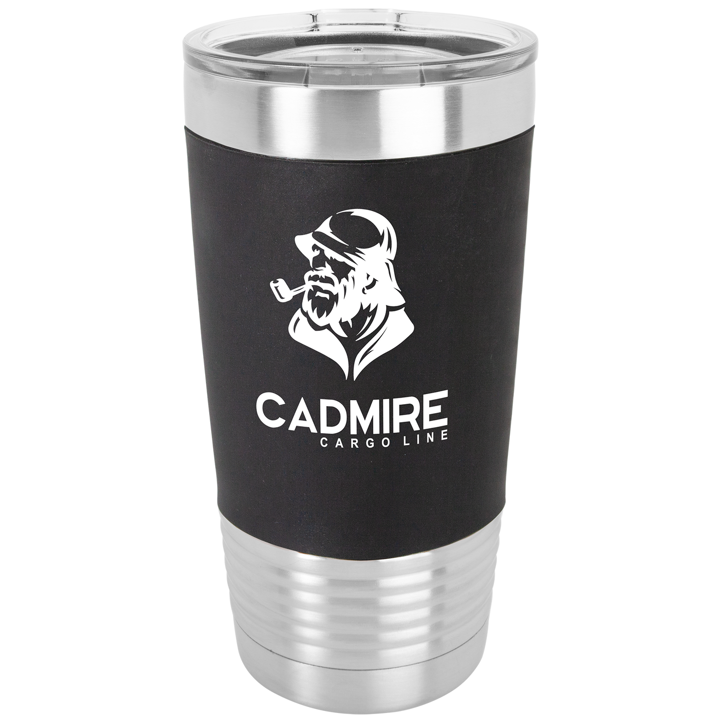 Laser Engraved 20oz Silicone Grip Tumbler
