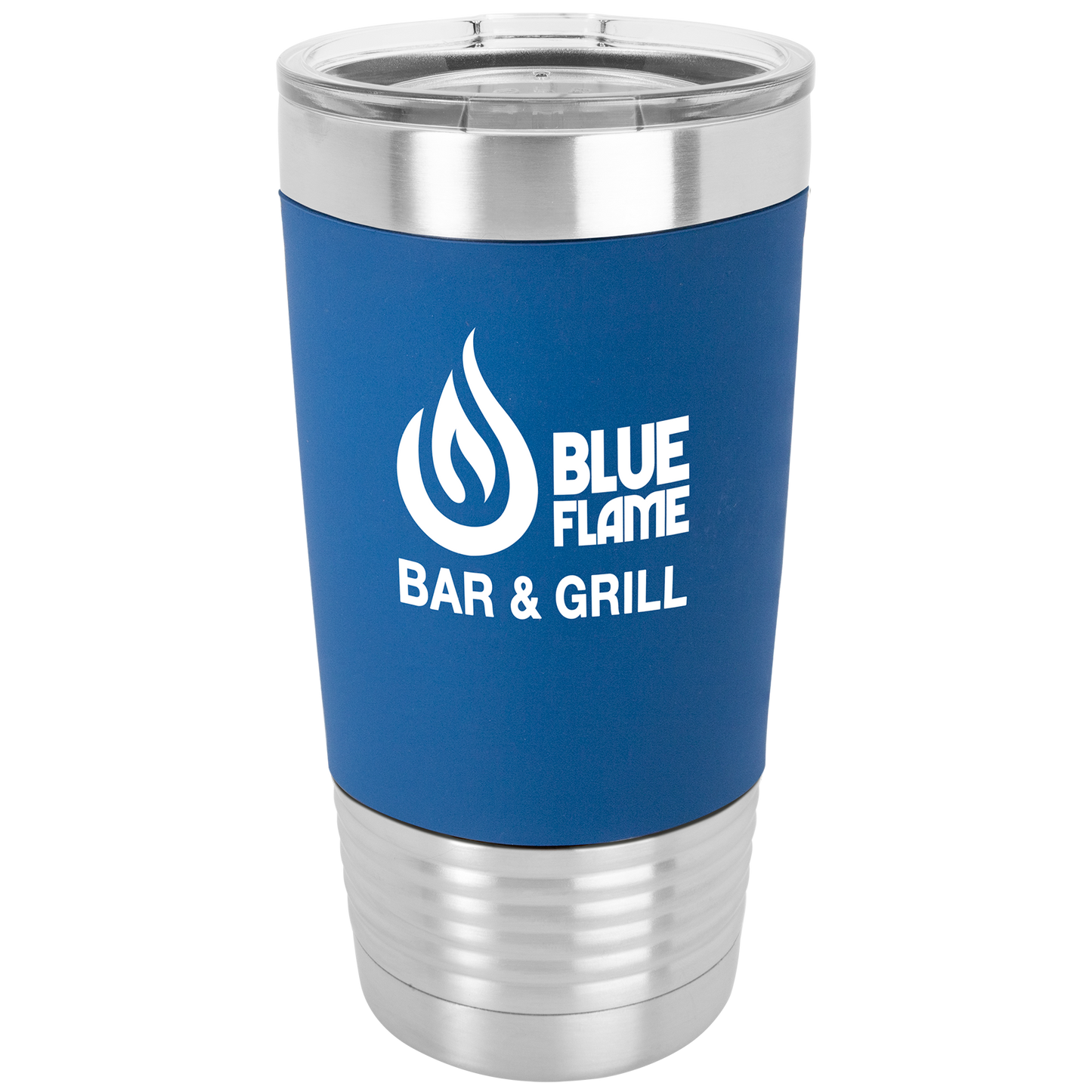 Laser Engraved 20oz Silicone Grip Tumbler
