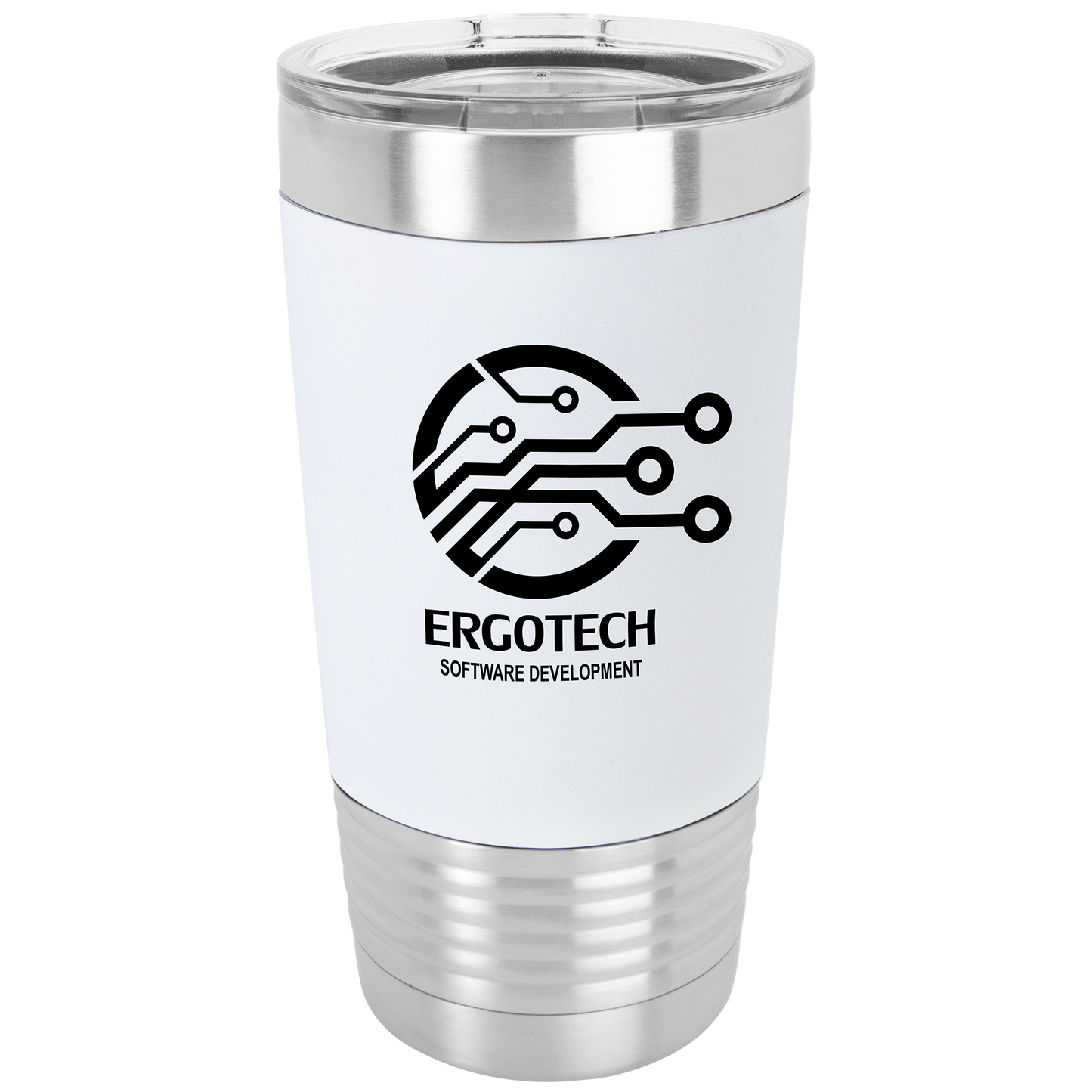 Laser Engraved 20oz Silicone Grip Tumbler
