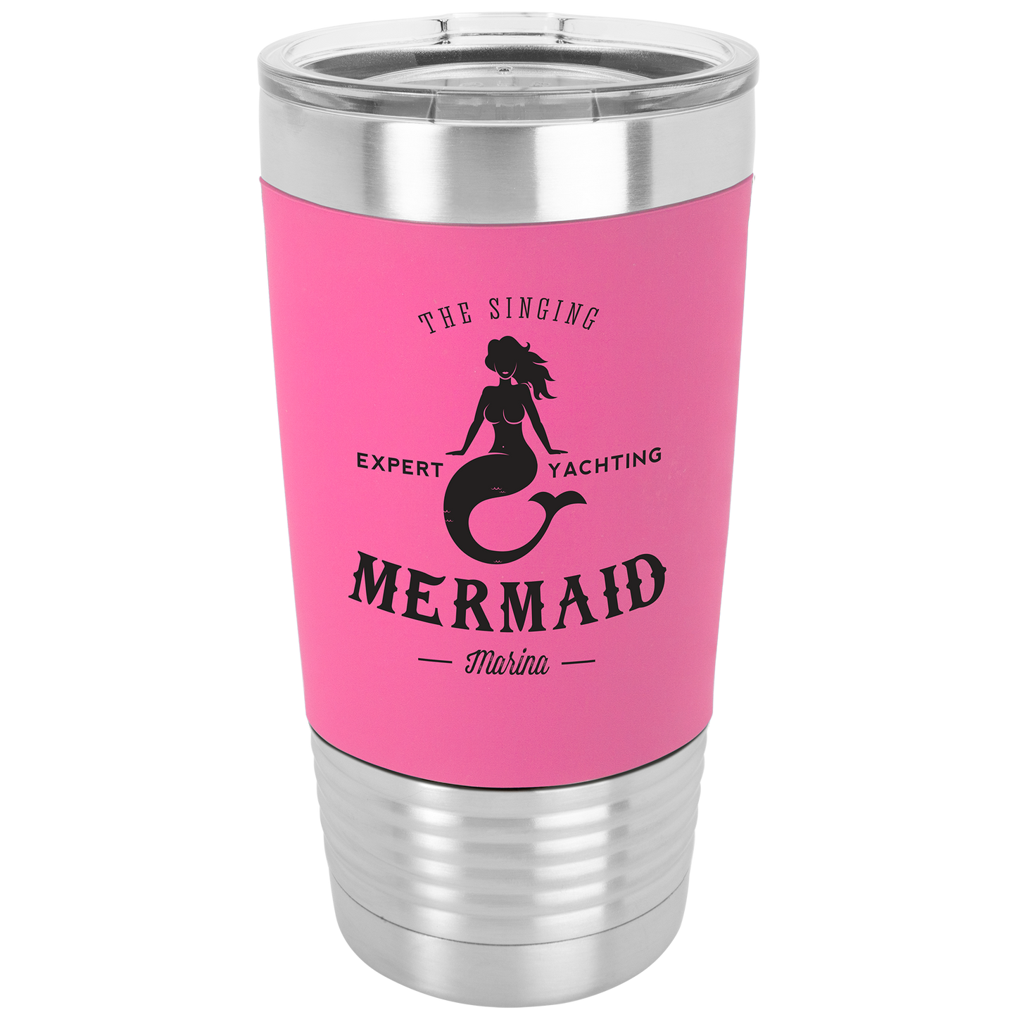 Laser Engraved 20oz Silicone Grip Tumbler