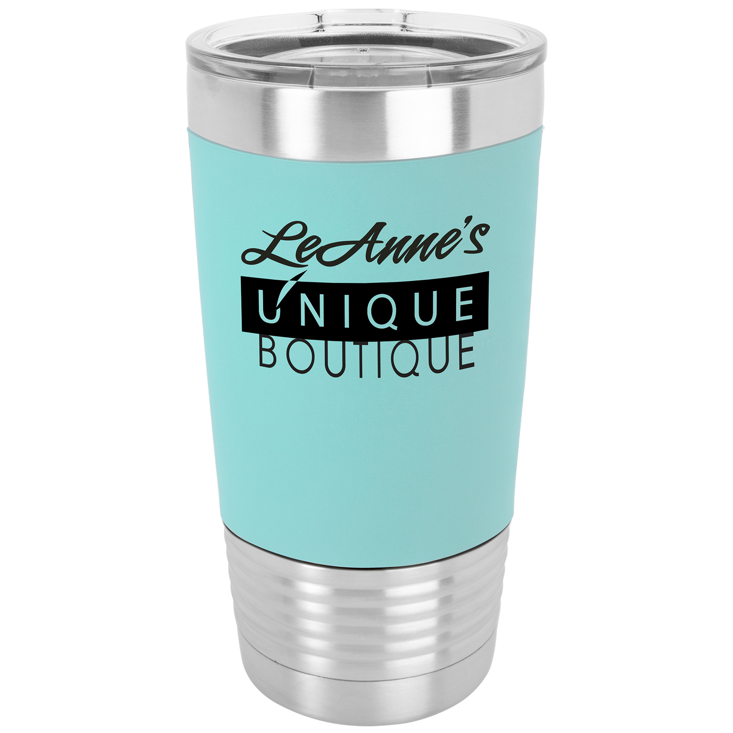 Laser Engraved 20oz Silicone Grip Tumbler