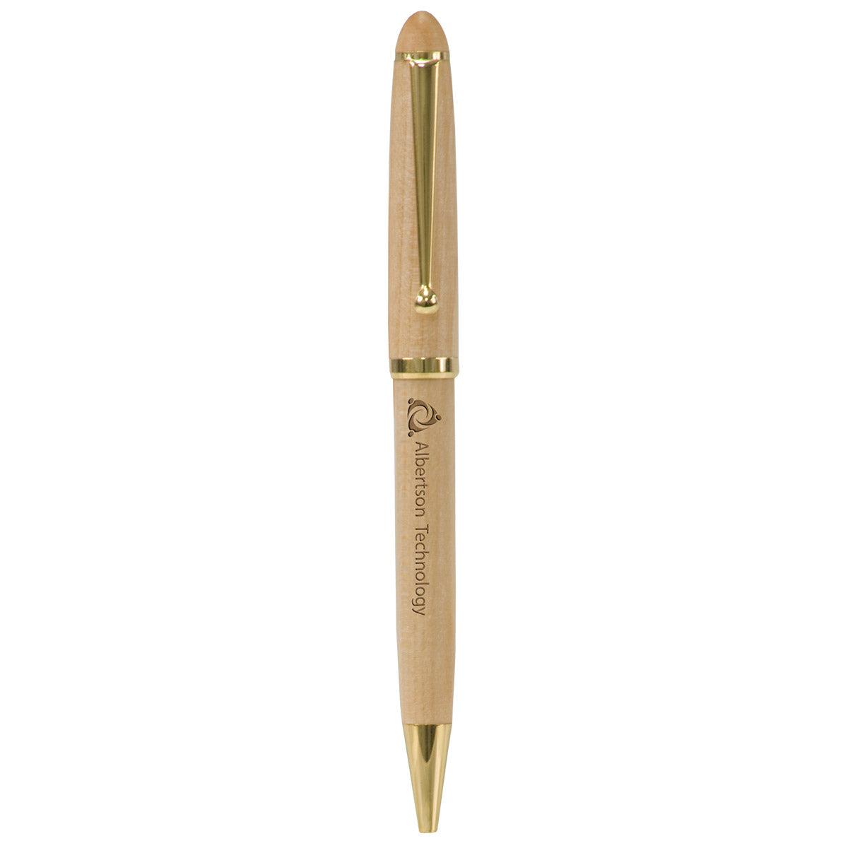 Laser Engraved Wide Wood Pen