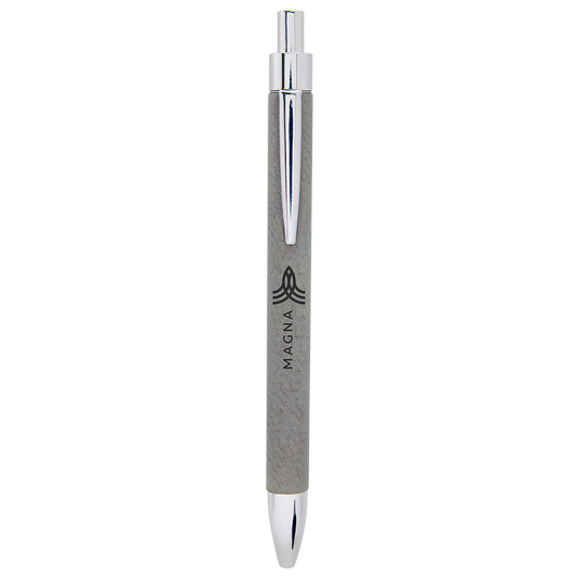 Laser Engraved Leather Pen