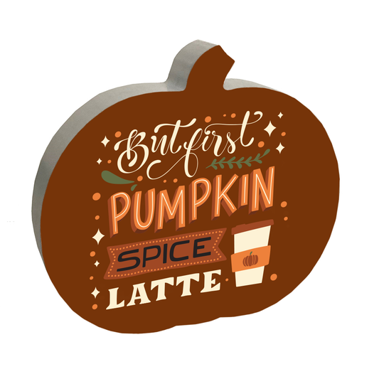 Fall Pumpkin Shaped Sign