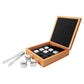 Stainless Whisky Stone Set In A Bamboo Case