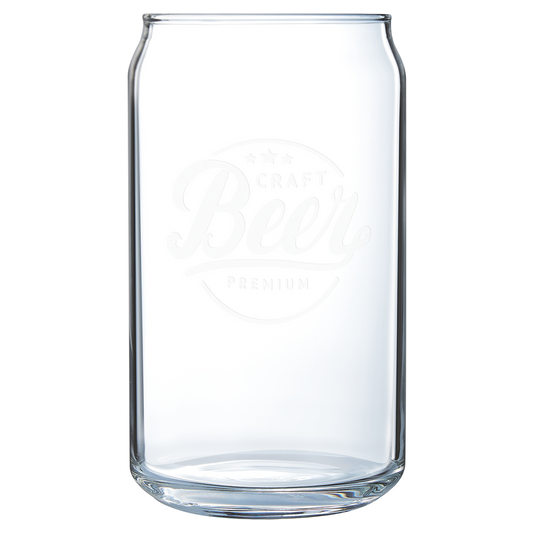 16oz Laser Engraved Can Glass