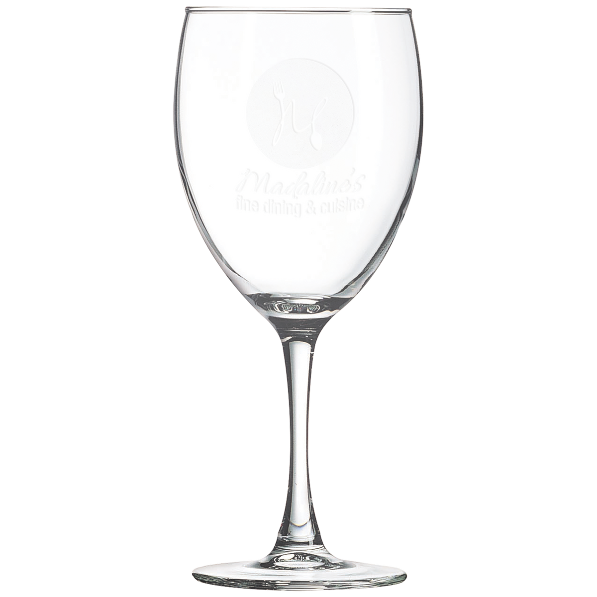 Laser Engraved Wine Glass